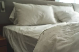 dirty bed sheets