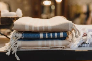 stack of folded towels