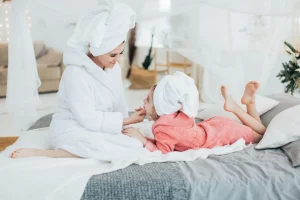 cotton bathrobe