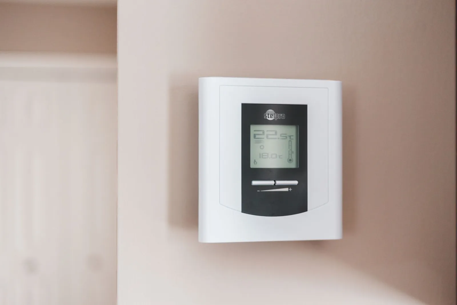 smart thermostat closeup
